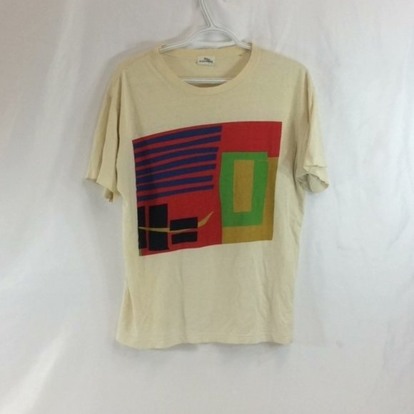 Medium Eric Alexandre  Faded White Graphic T-Shirt Distressed - Picture 1 of 7